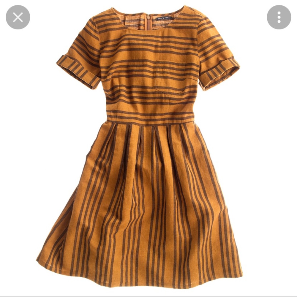 Stripe brown madewell dress